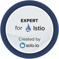 Expert for Istio by Solo.io badge